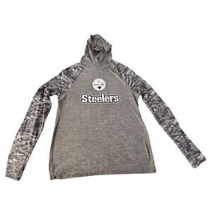 Pittsburgh Steelers NFL Men's Lightweight Hoodie with Camo Sleeves, Size S